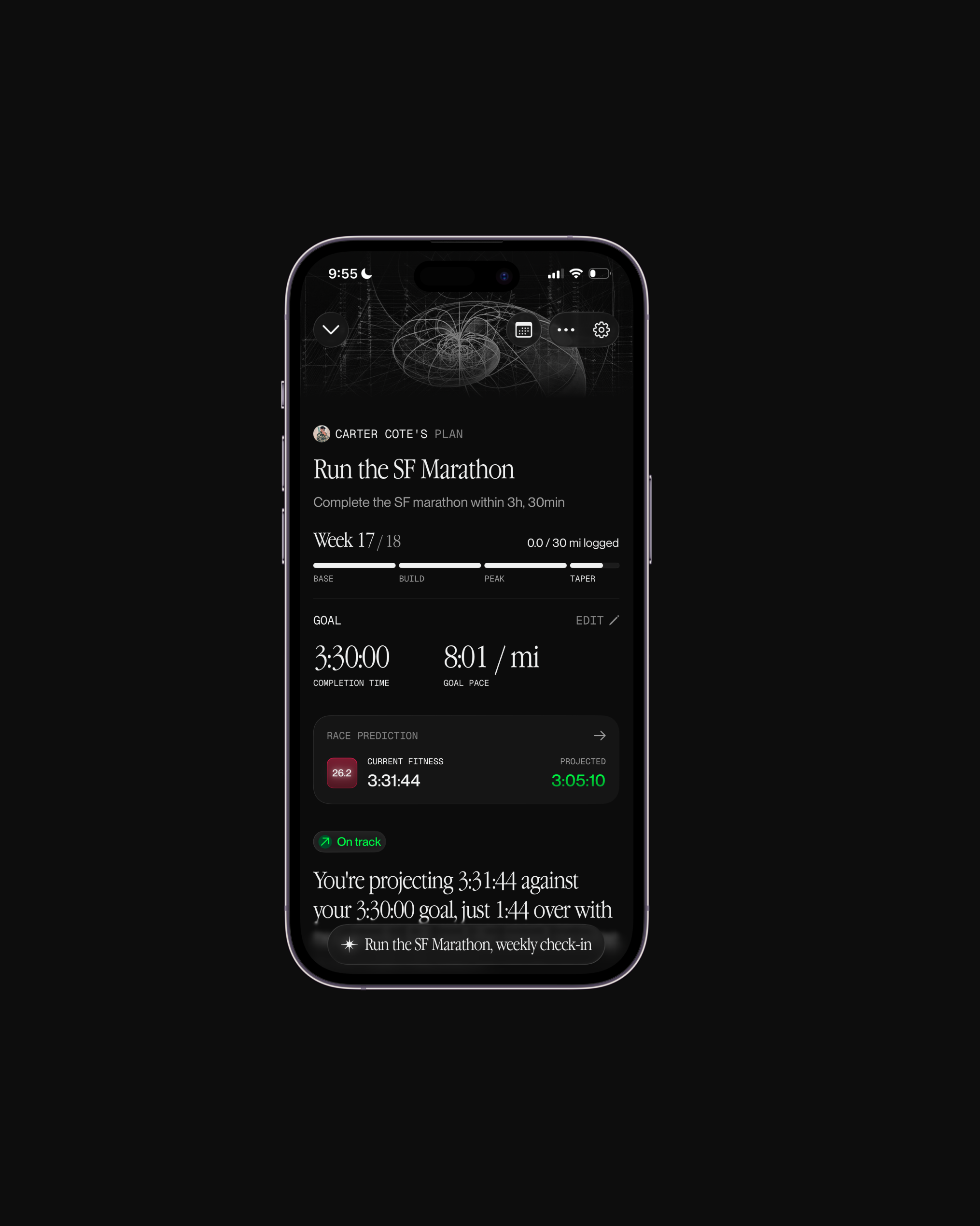 An adaptive plan in Beacon