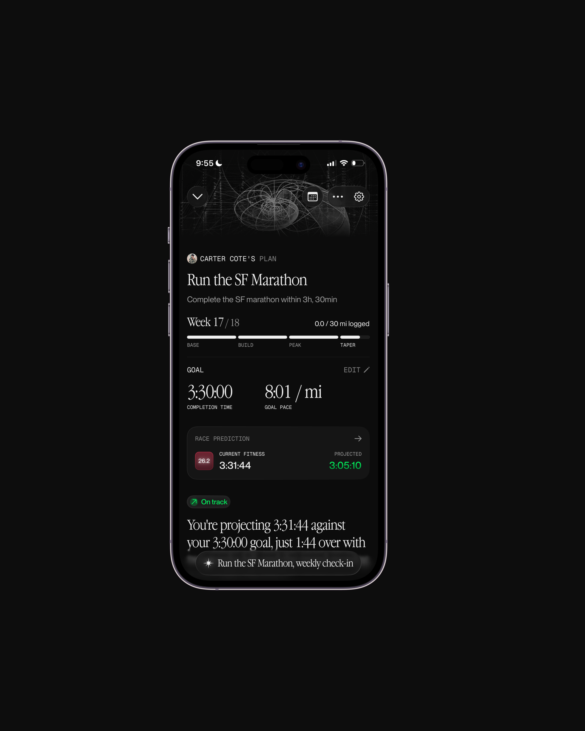 An adaptive plan in Beacon